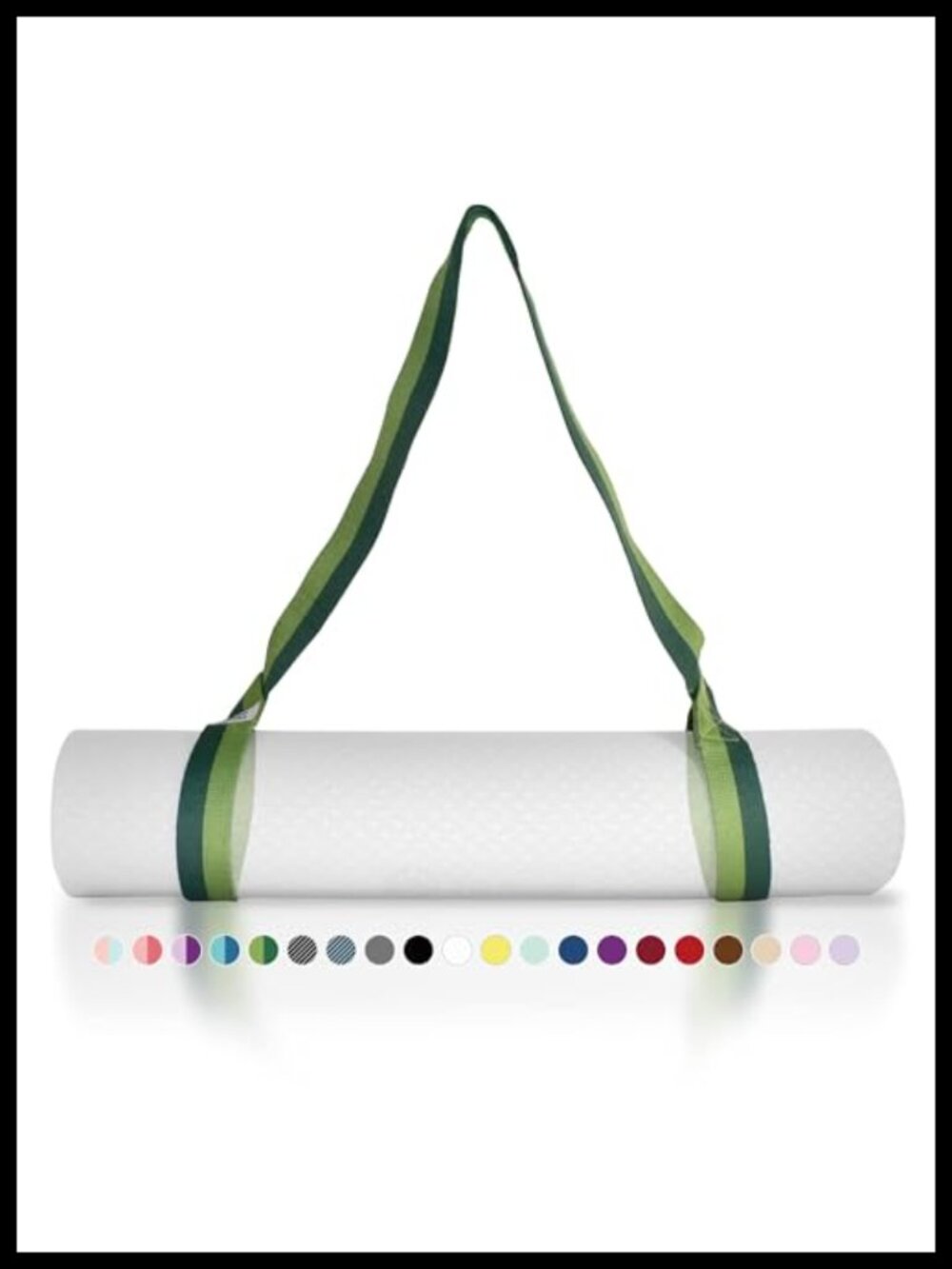 Adjustable Yoga Mat Strap Carrier Cotton Blend Hands-Free